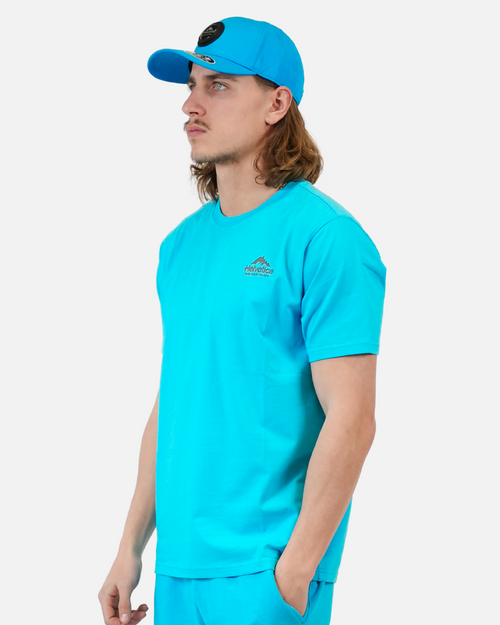 T-shirt Helvetica Yucatan - Bleu turquoise - FootKorner Testing