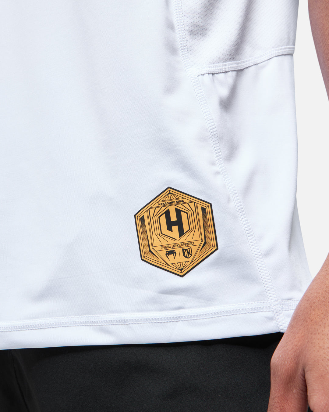 FootKorner TestingT-shirt FK x Venum Hexagone MMA - Blanc/Doré