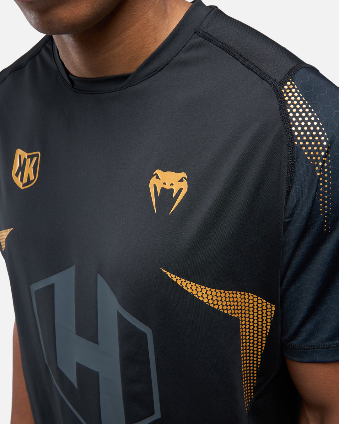 FootKorner TestingT-shirt FK x Venum Hexagone MMA - Noir/Doré
