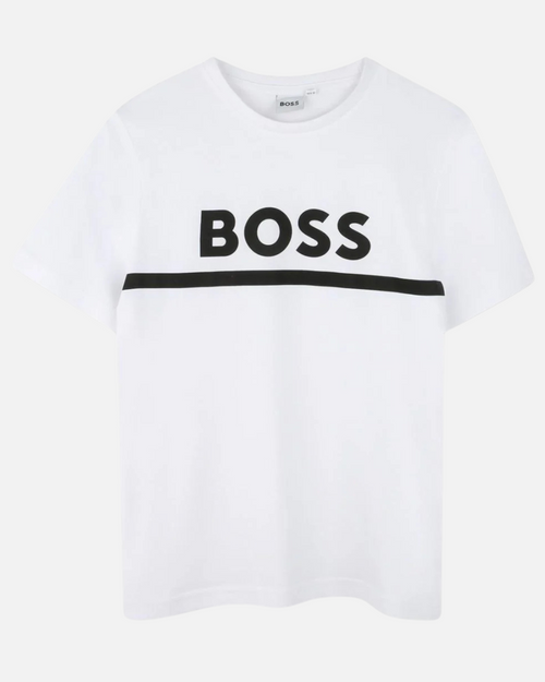 T-shirt Hugo Boss Junior - Blanc - FootKorner Testing