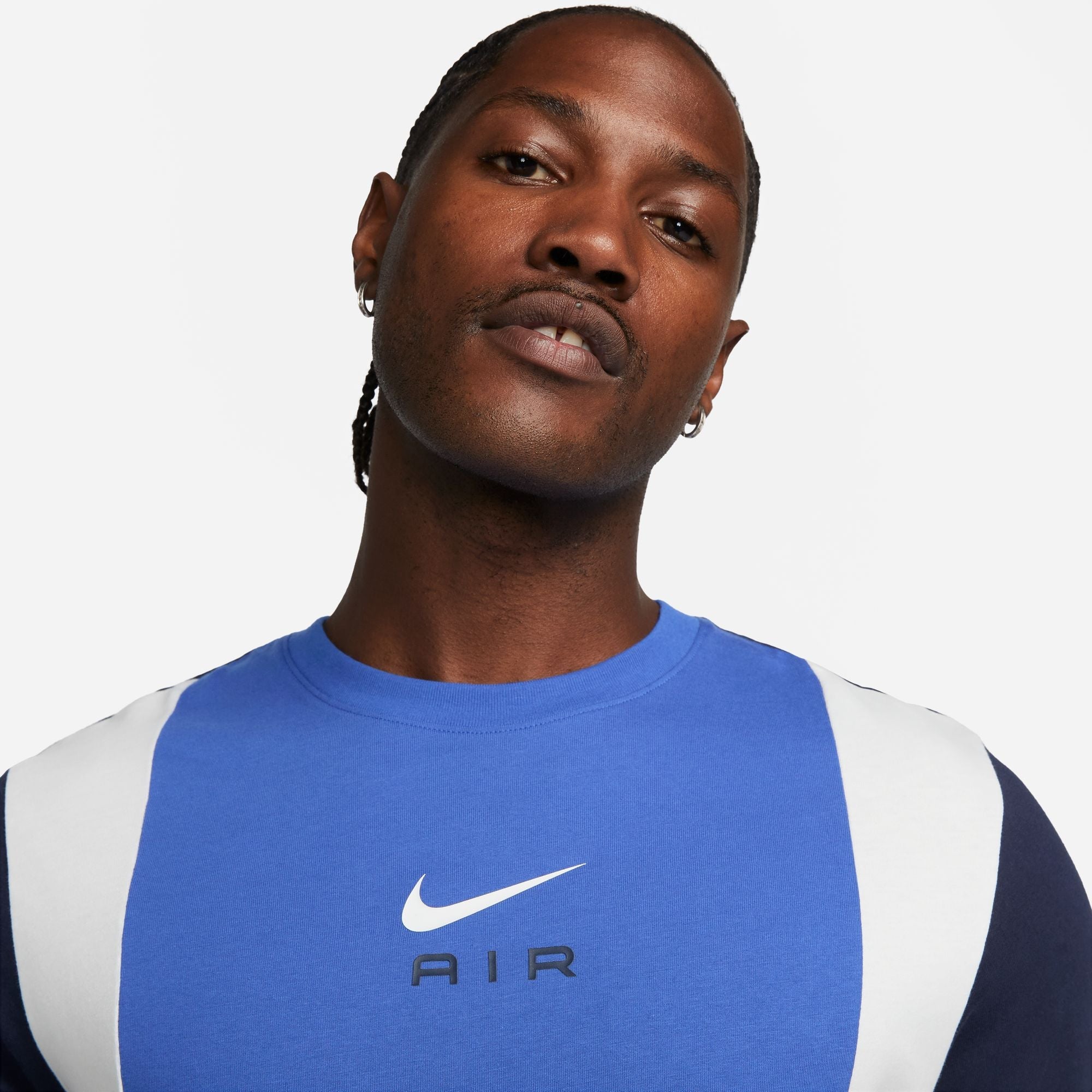 FootKorner TestingT-shirt Nike Air - Bleu/Blanc
