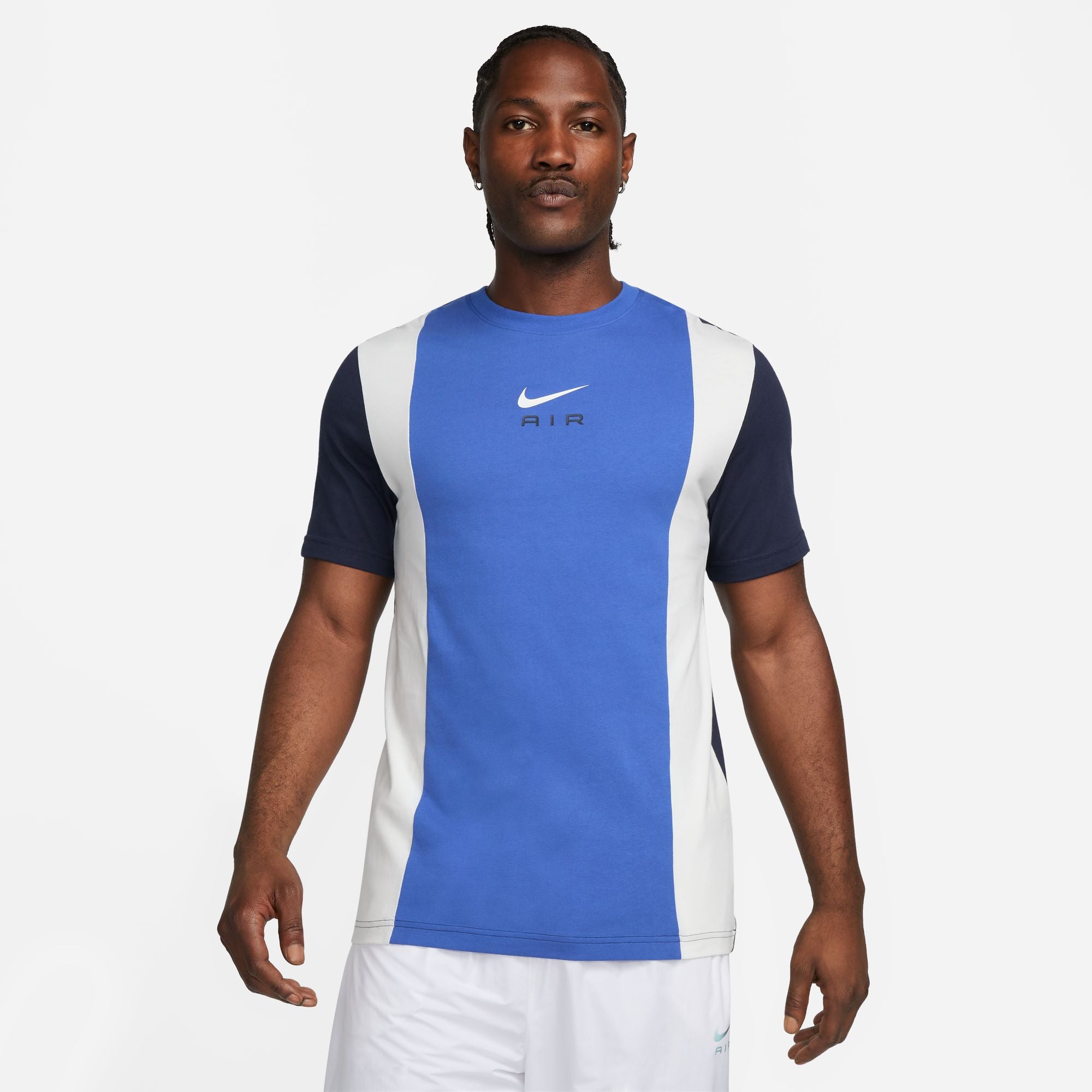 FootKorner TestingT-shirt Nike Air - Bleu/Blanc