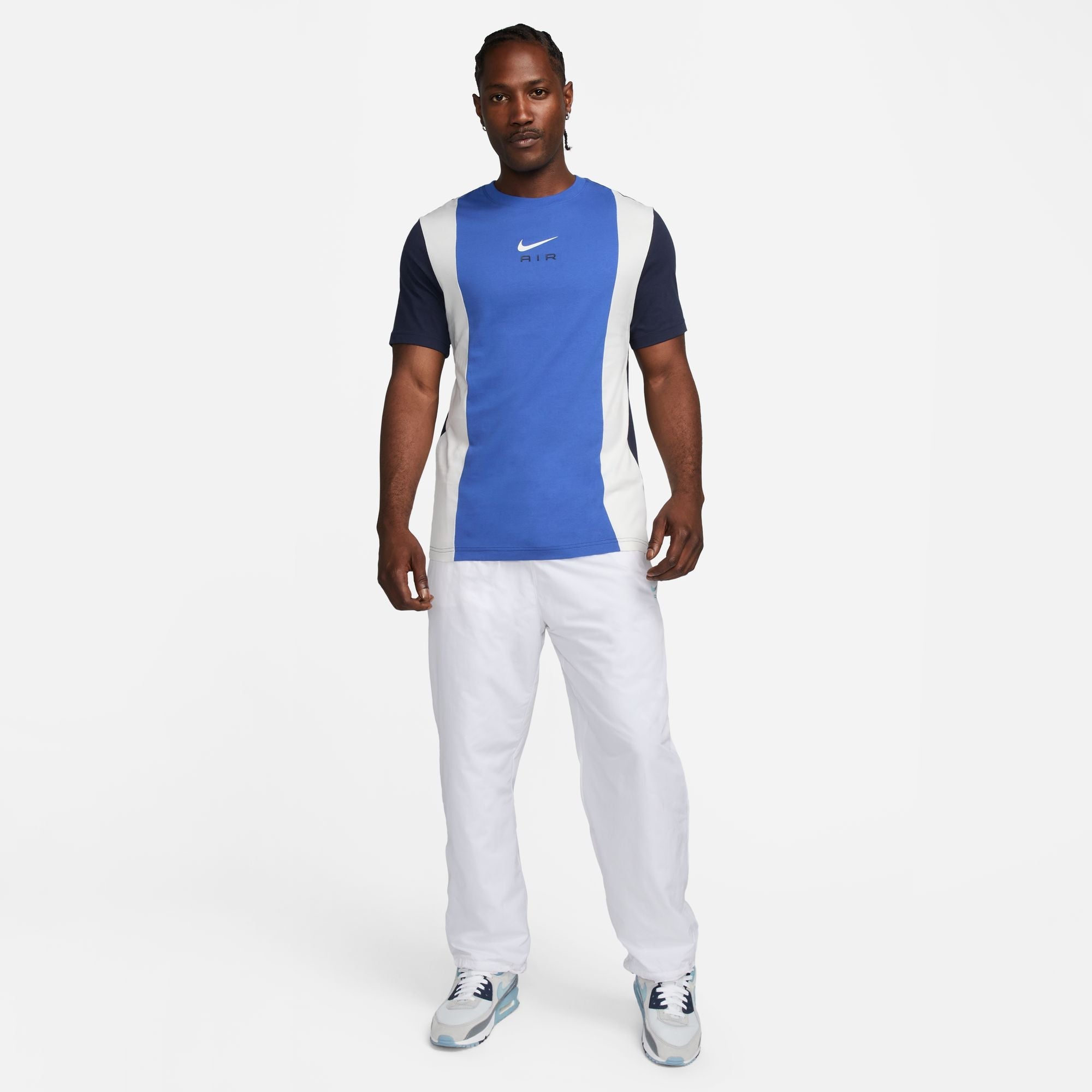 FootKorner TestingT-shirt Nike Air - Bleu/Blanc
