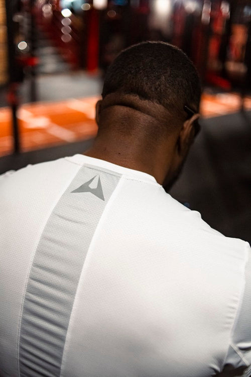 T-shirt Scampia First - Blanc/Gris - FootKorner Testing