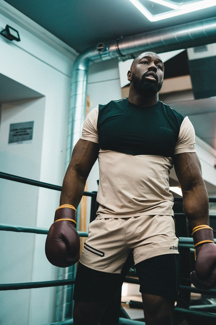 FootKorner TestingT-shirt Scampia Scalare - Beige/Noir