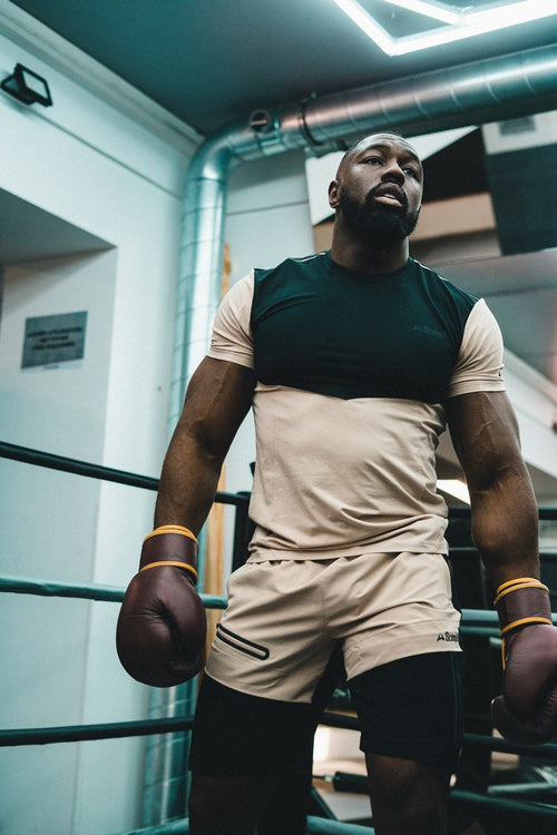 T-shirt Scampia Scalare - Beige/Noir - FootKorner Testing