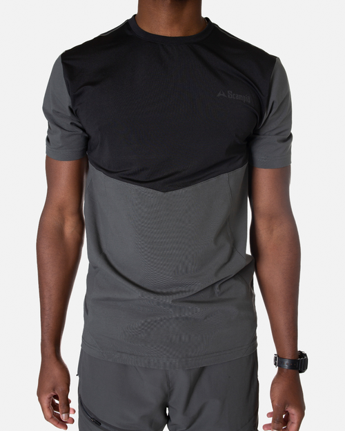 T-shirt Scampia Scalare - Gris/Noir - FootKorner Testing