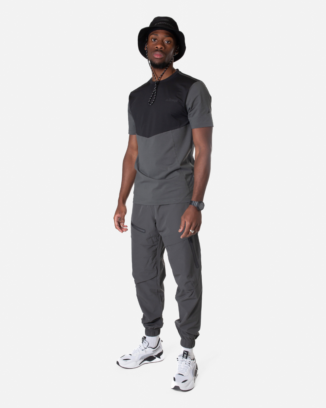 FootKorner TestingT-shirt Scampia Scalare - Gris/Noir