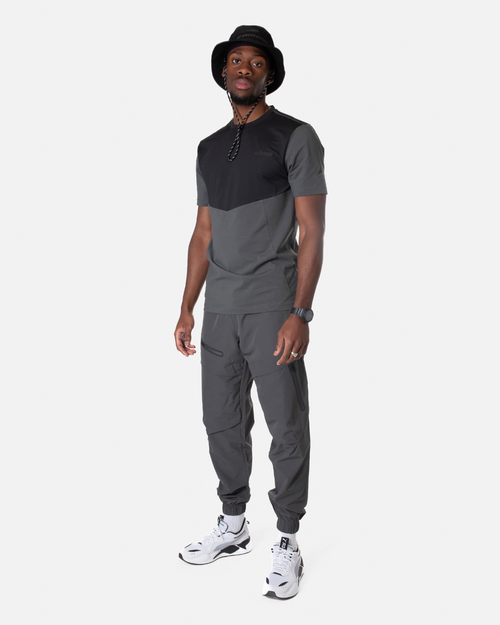 T-shirt Scampia Scalare - Gris/Noir - FootKorner Testing