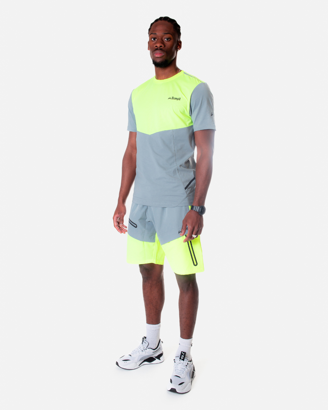 FootKorner TestingT-shirt Scampia Scalare - Jaune/Gris