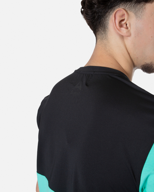 T-shirt Scampia Scalare - Menthe/Noir - FootKorner Testing