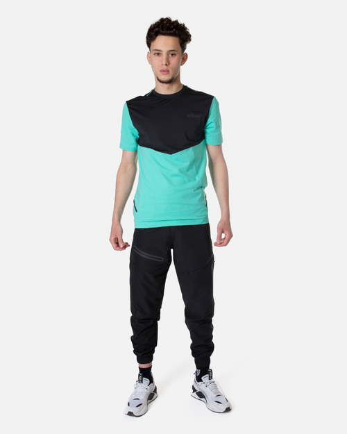 T-shirt Scampia Scalare - Menthe/Noir - FootKorner Testing