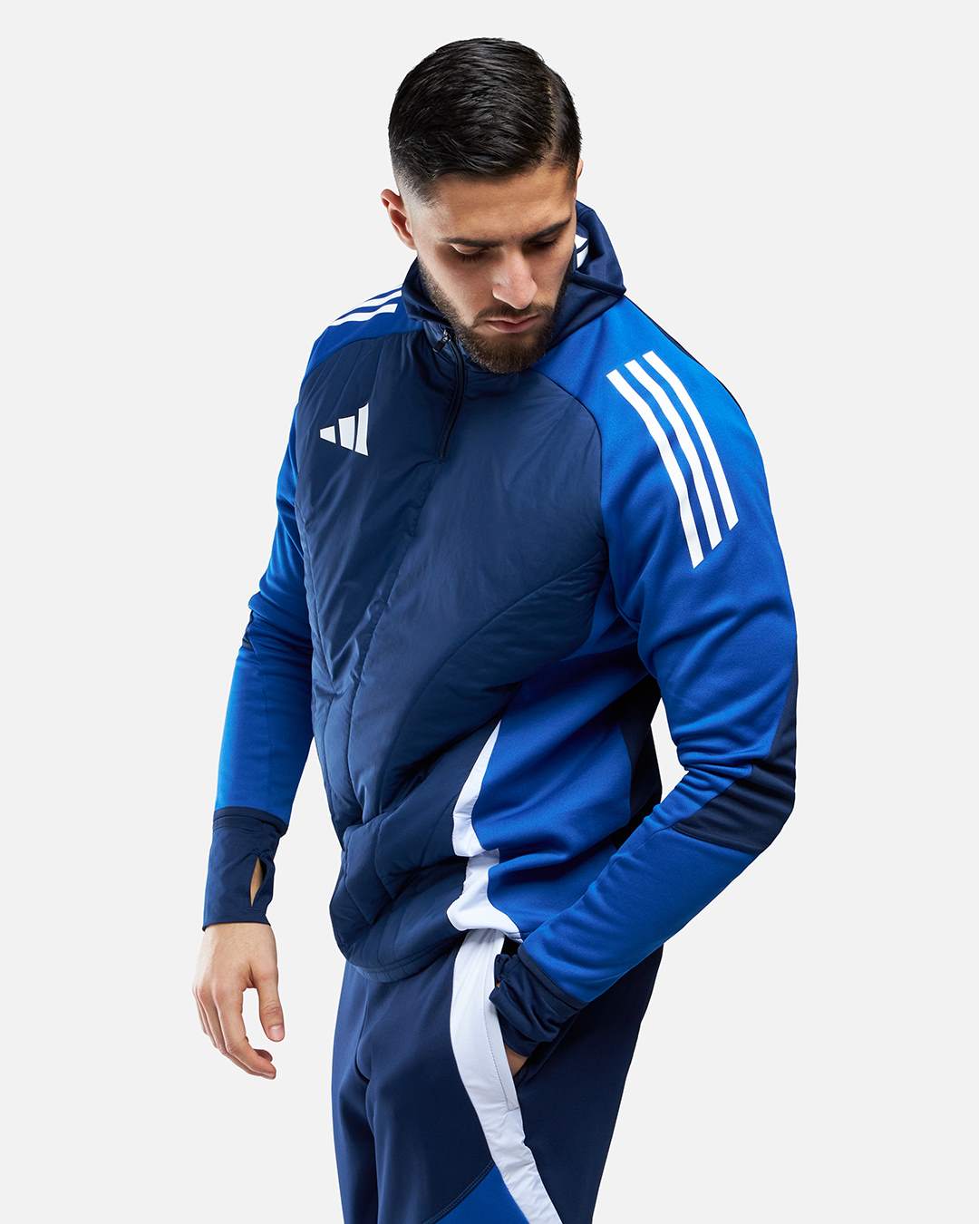FootKorner TestingVeste Adidas Cagoule Intégrée - Bleu