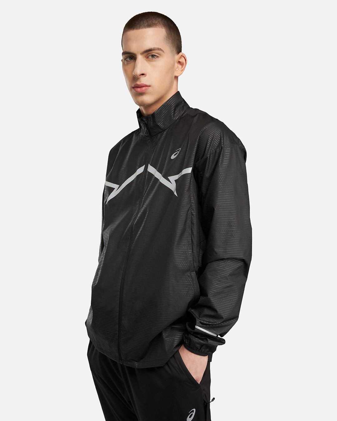 FootKorner TestingVeste Coupe-Vent Asics Lite-Show - Noir
