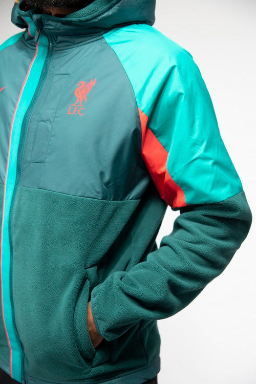 Veste à capuche Liverpool - Vert/Rouge - FootKorner Testing