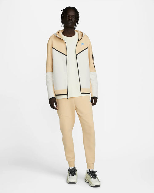Pantalon jogging Nike Tech Fleece - Beige/Bleu - FootKorner Testing