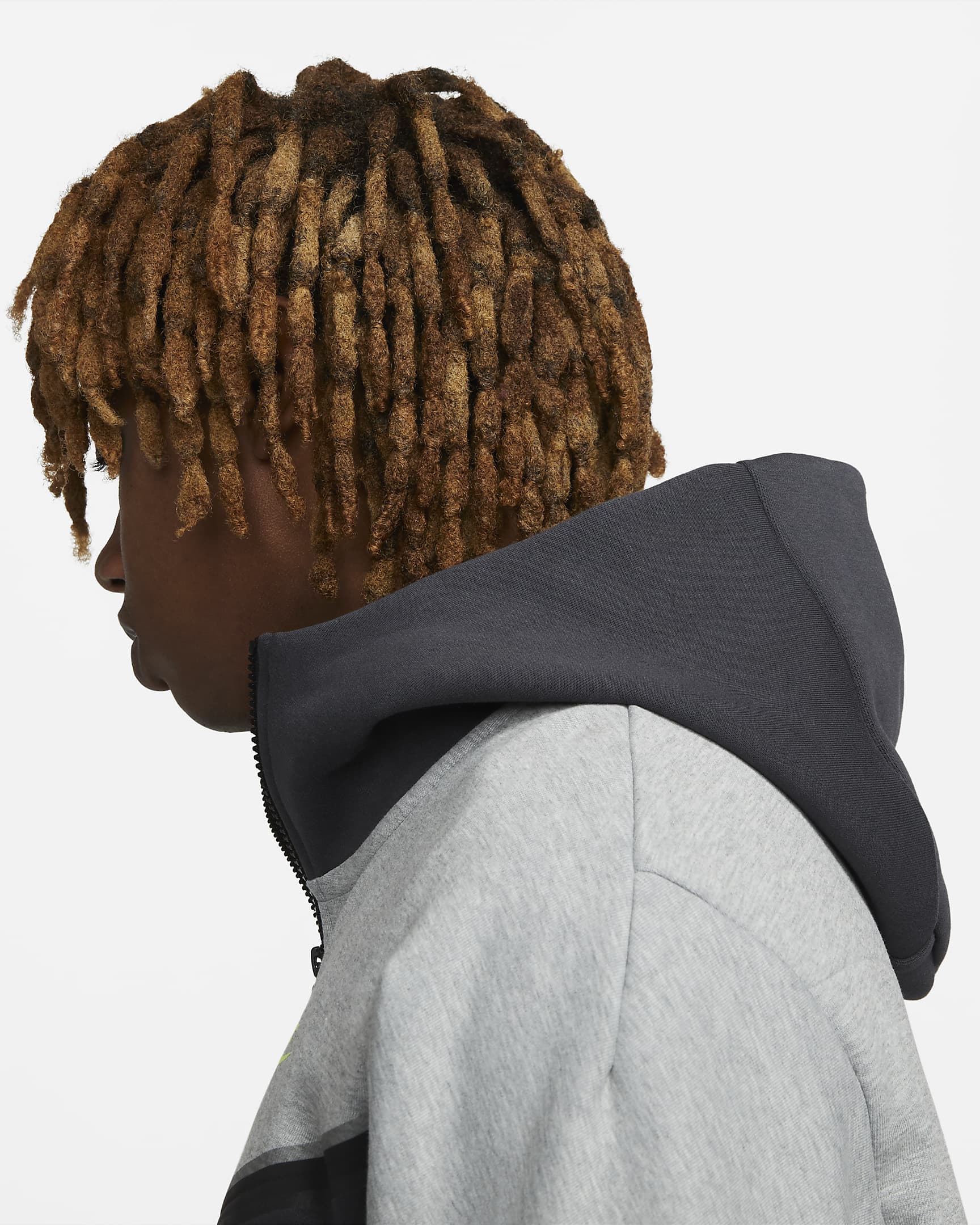 FootKorner TestingVeste à capuche Nike Tech Fleece - Gris/Vert