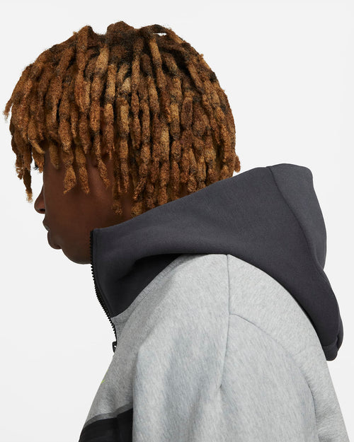 Veste à capuche Nike Tech Fleece - Gris/Vert - FootKorner Testing