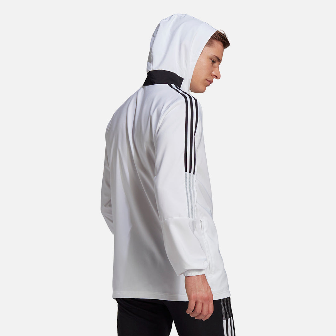 FootKorner TestingVeste Coupe-Vent Adidas Tiro 21 - Blanc/Noir