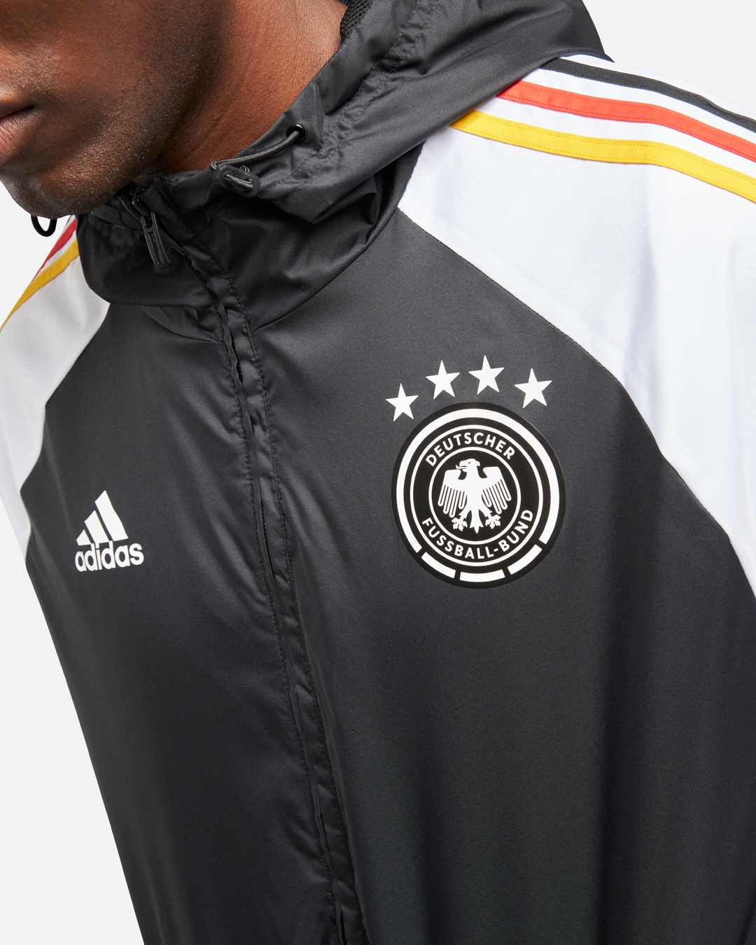 FootKorner TestingVeste Coupe-Vent Allemagne 2024 - Gris/Blanc