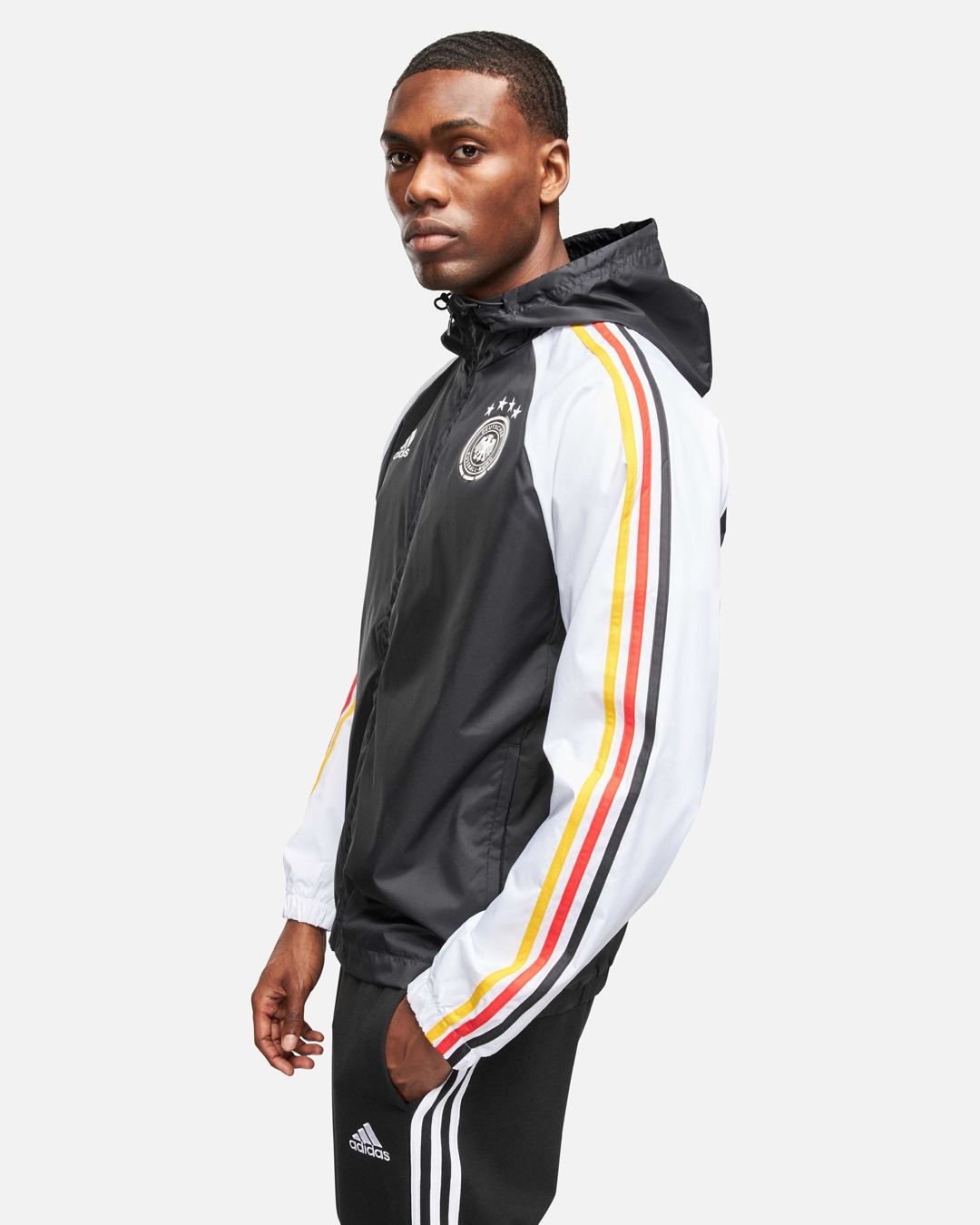 FootKorner TestingVeste Coupe-Vent Allemagne 2024 - Gris/Blanc