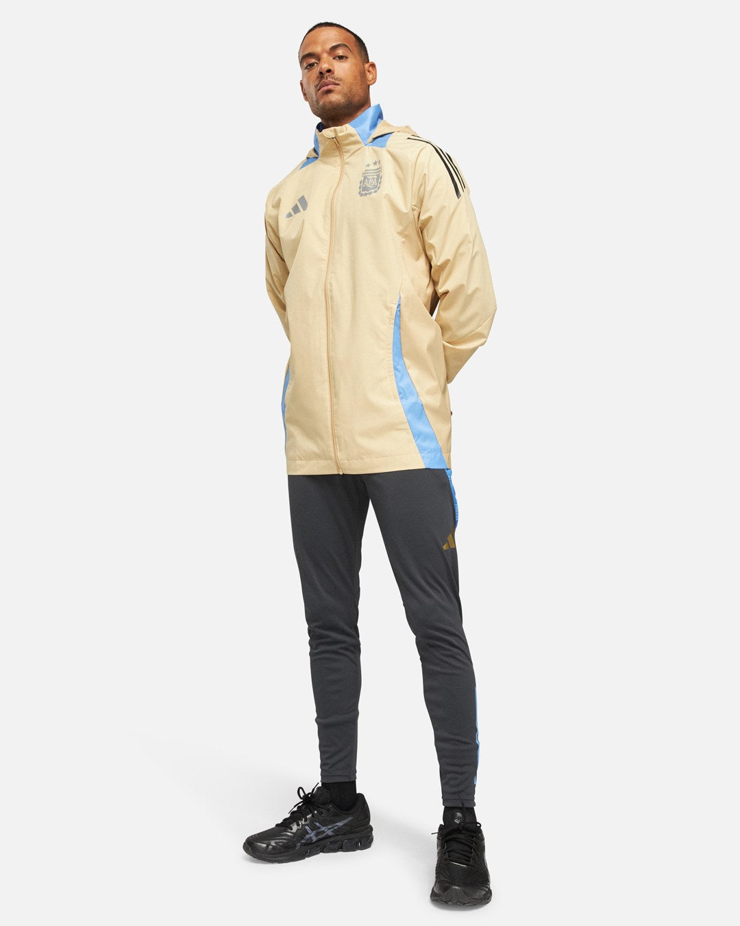FootKorner TestingVeste Coupe-Vent Argentine 2024 - Beige/Bleu
