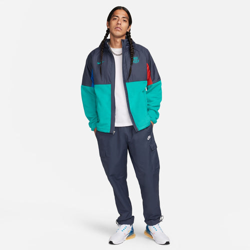 Veste Coupe-Vent Barcelone - Bleu/Vert - FootKorner Testing