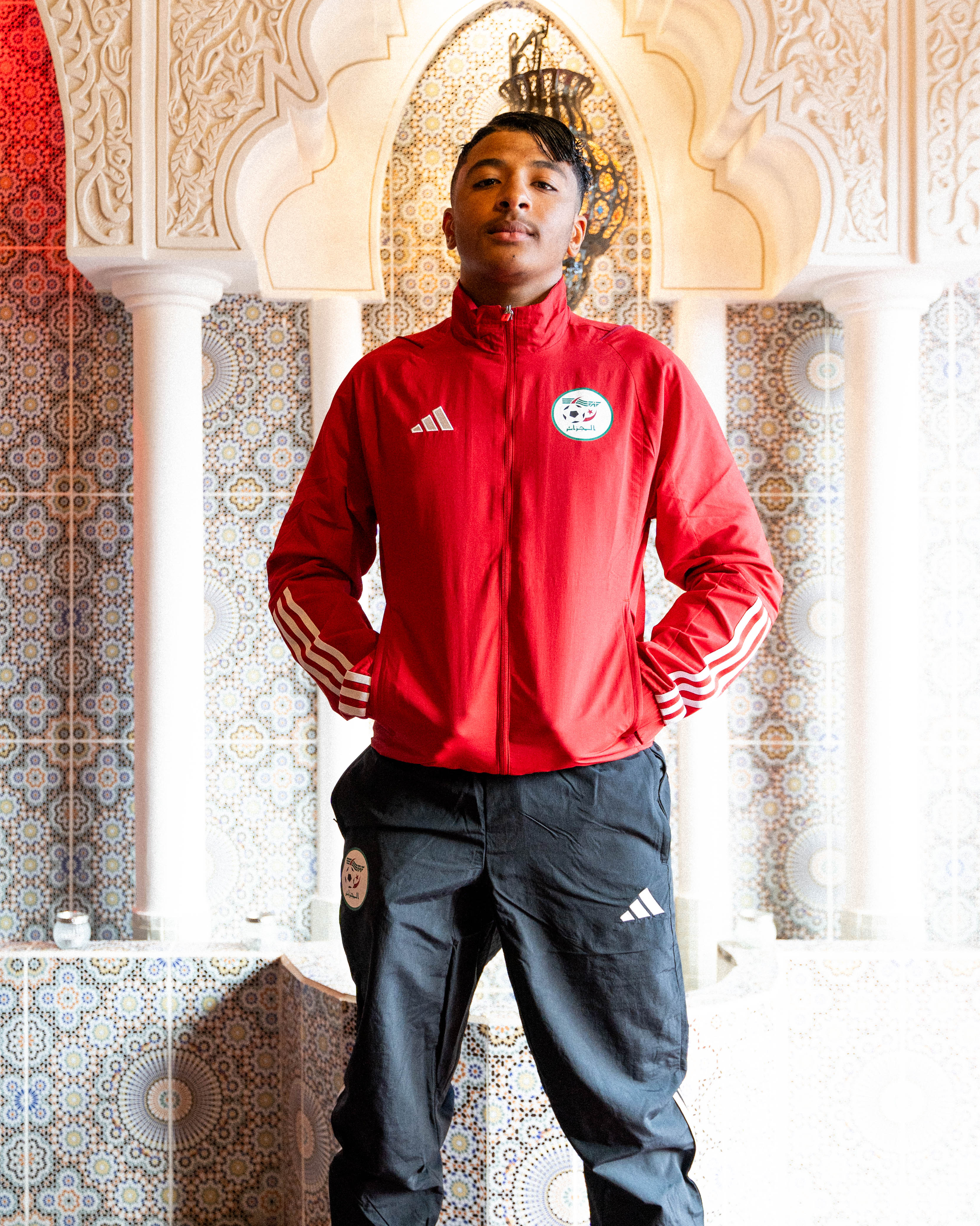 FootKorner TestingVeste Coupe-Vent Algérie - Rouge