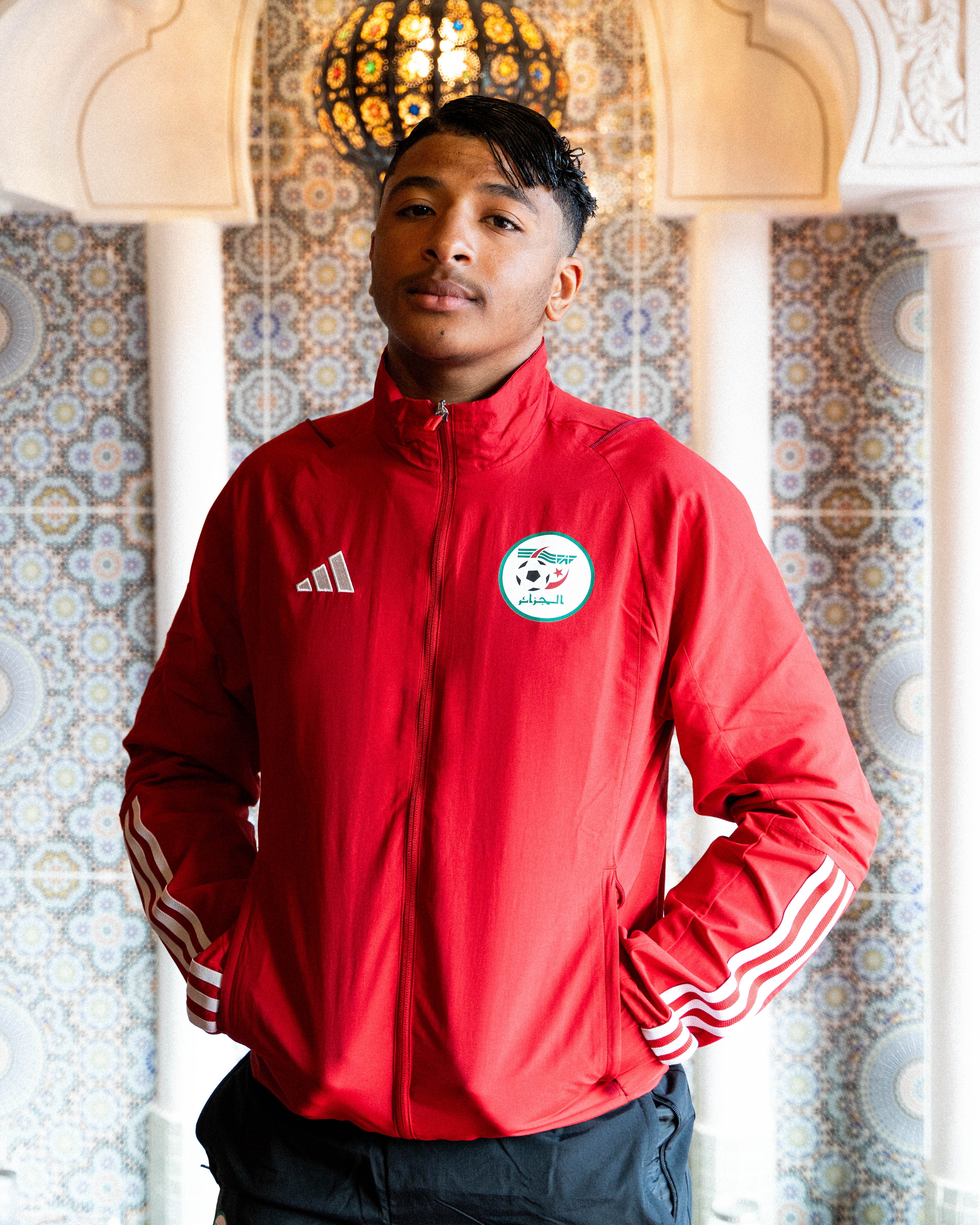 FootKorner TestingVeste Coupe-Vent Algérie - Rouge