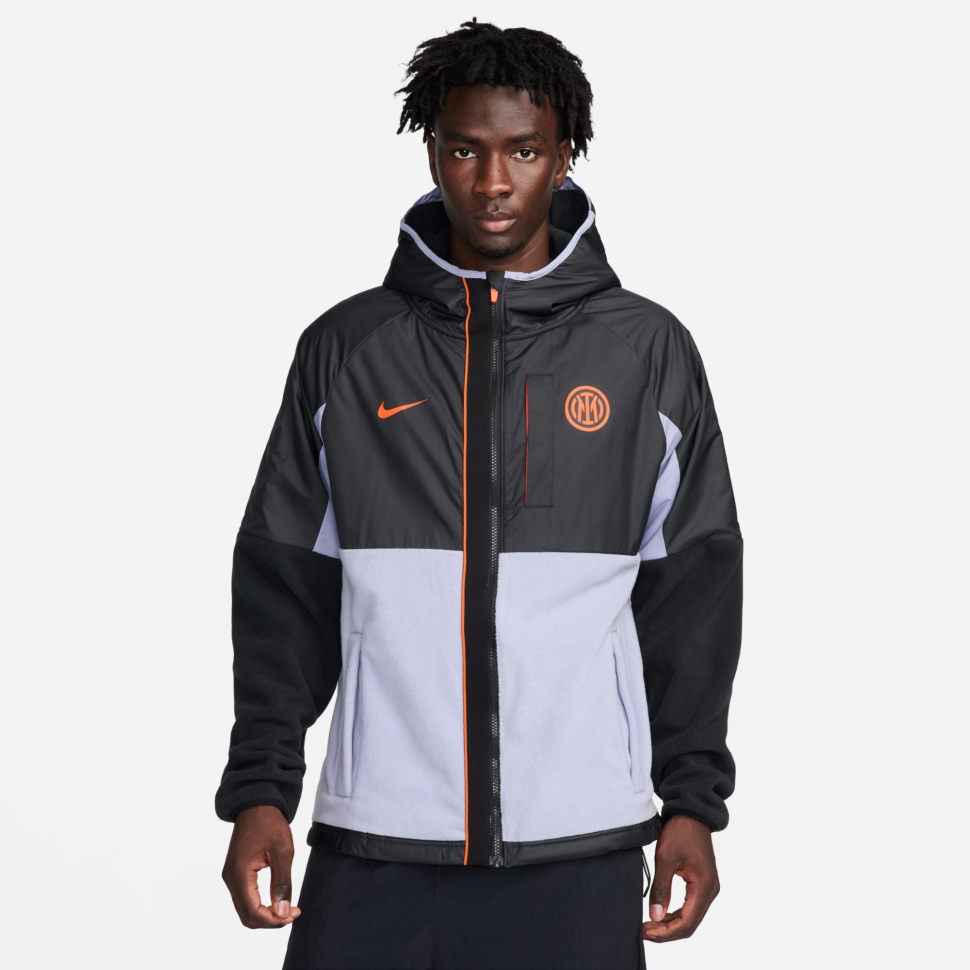 FootKorner TestingVeste Coupe-vent Inter Milan - Noir/Blanc/Orange