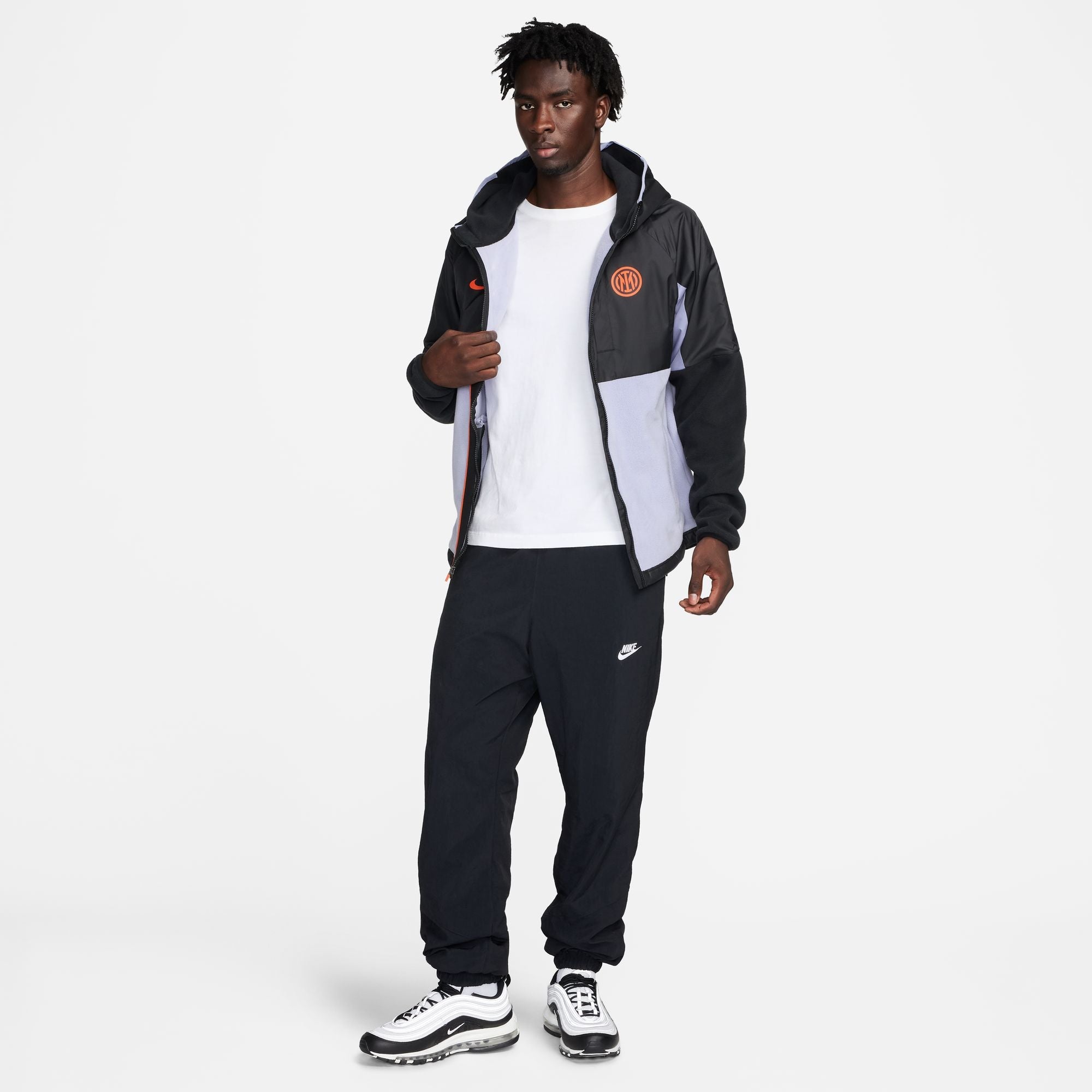 FootKorner TestingVeste Coupe-vent Inter Milan - Noir/Blanc/Orange