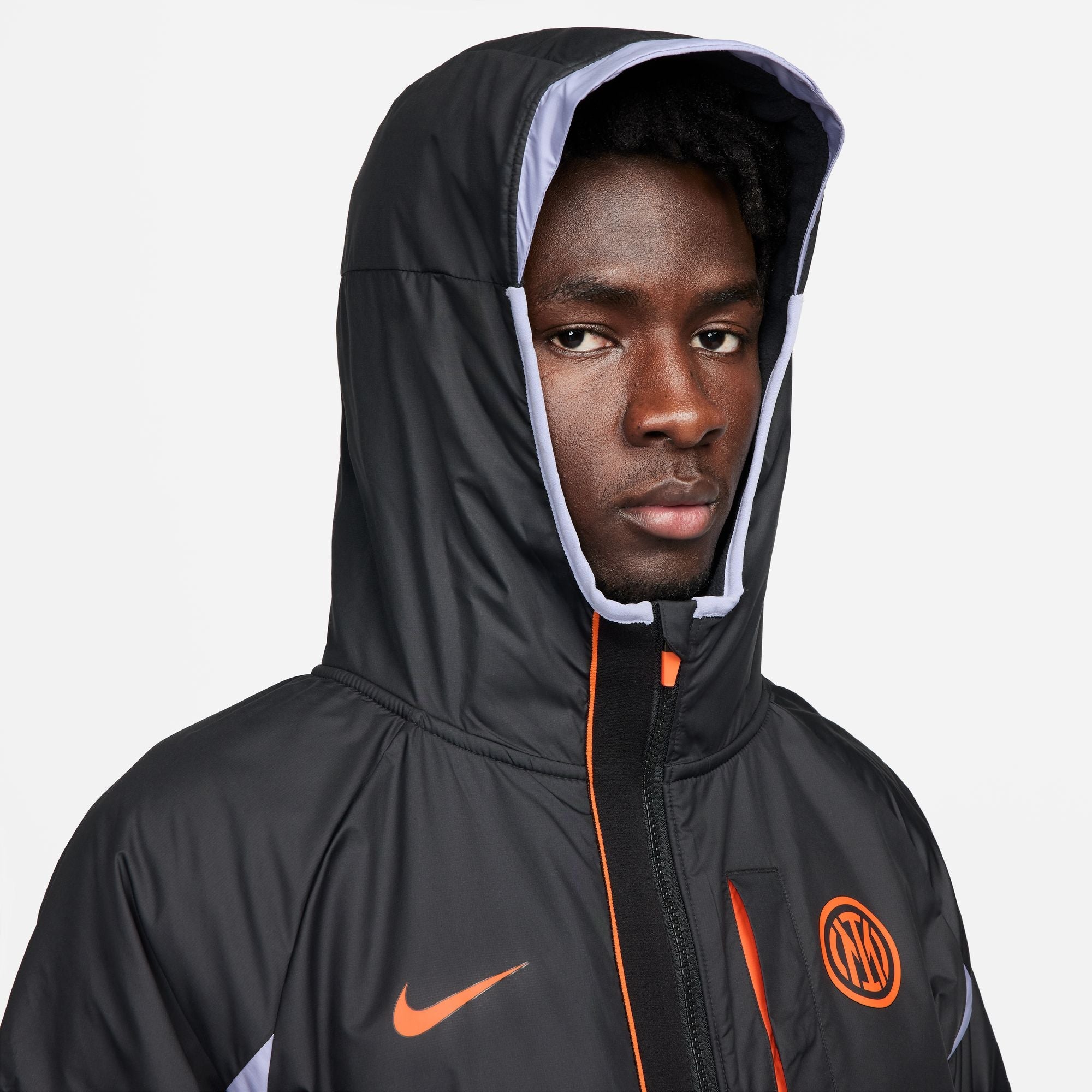 FootKorner TestingVeste Coupe-vent Inter Milan - Noir/Blanc/Orange