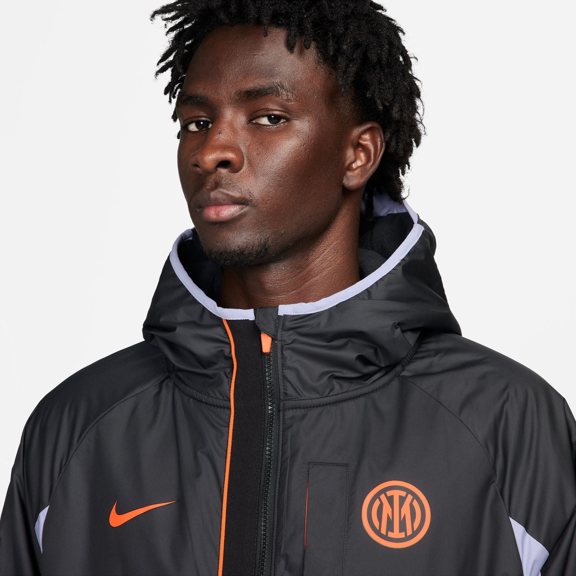 FootKorner TestingVeste Coupe-vent Inter Milan - Noir/Blanc/Orange