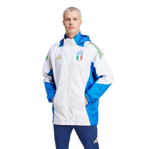Veste Coupe-Vent Italie 2024 - Blanc/Bleu - FootKorner Testing