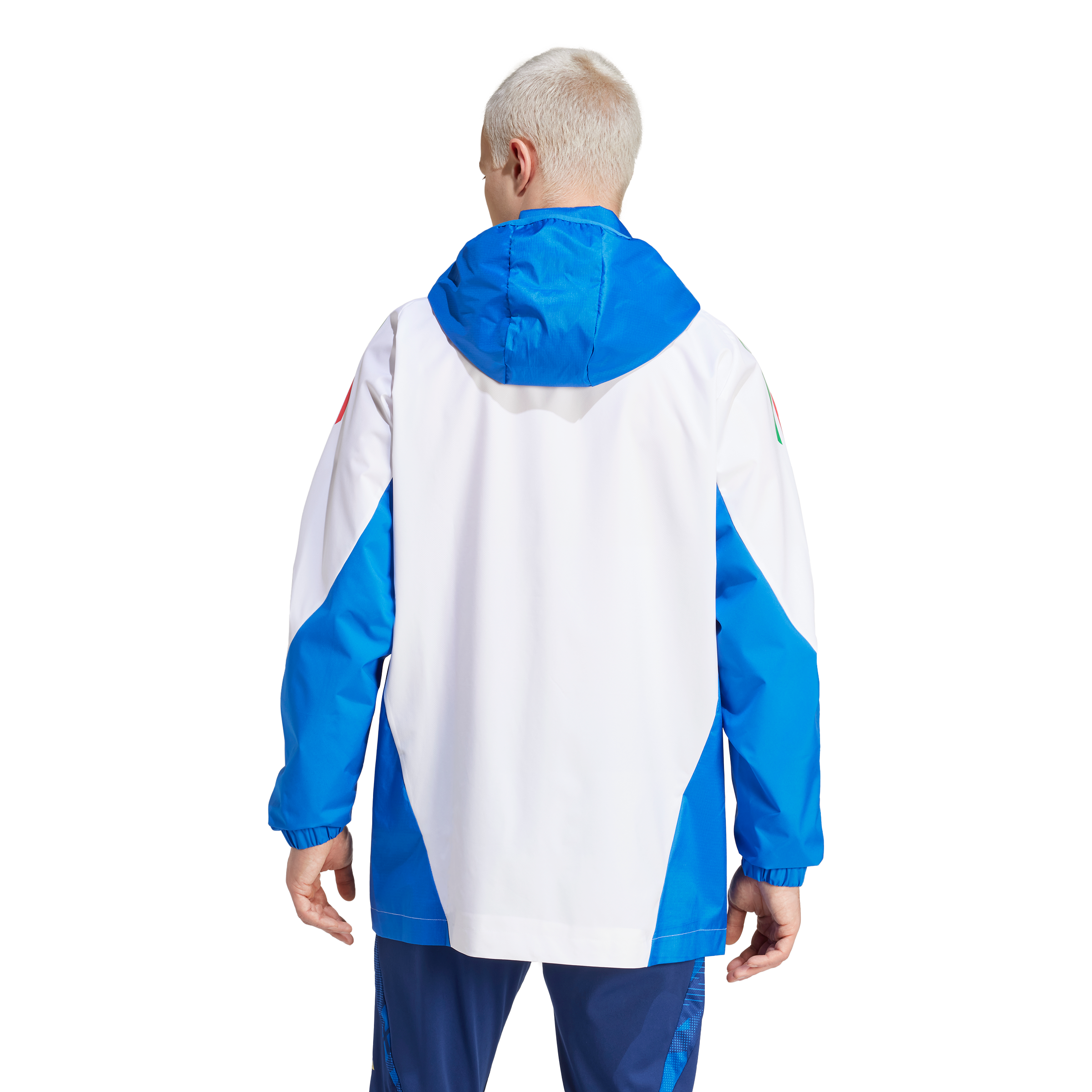 FootKorner TestingVeste Coupe-Vent Italie 2024 - Blanc/Bleu