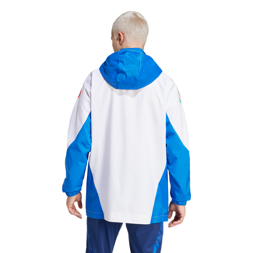 Veste Coupe-Vent Italie 2024 - Blanc/Bleu - FootKorner Testing
