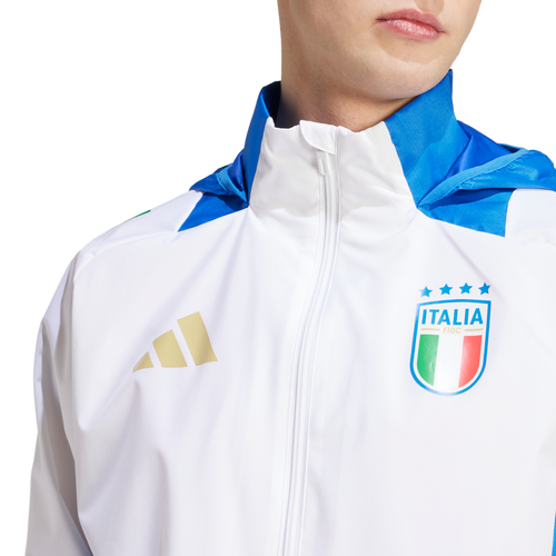 Veste Coupe-Vent Italie 2024 - Blanc/Bleu - FootKorner Testing