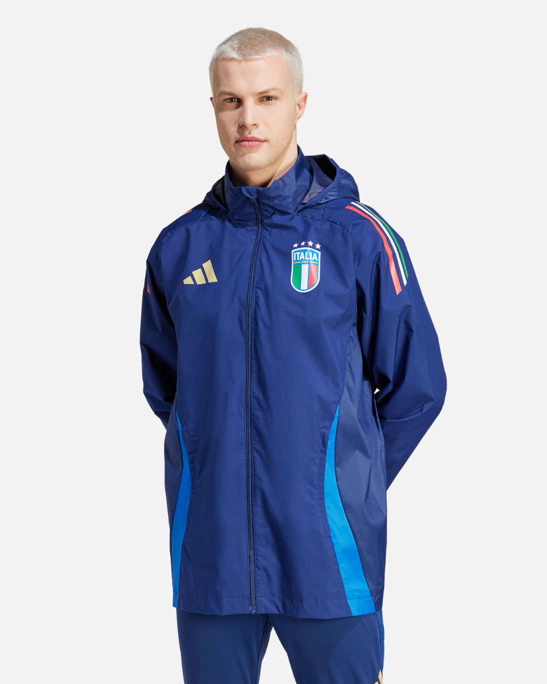 FootKorner TestingVeste Coupe-Vent Italie 2024 - Bleu