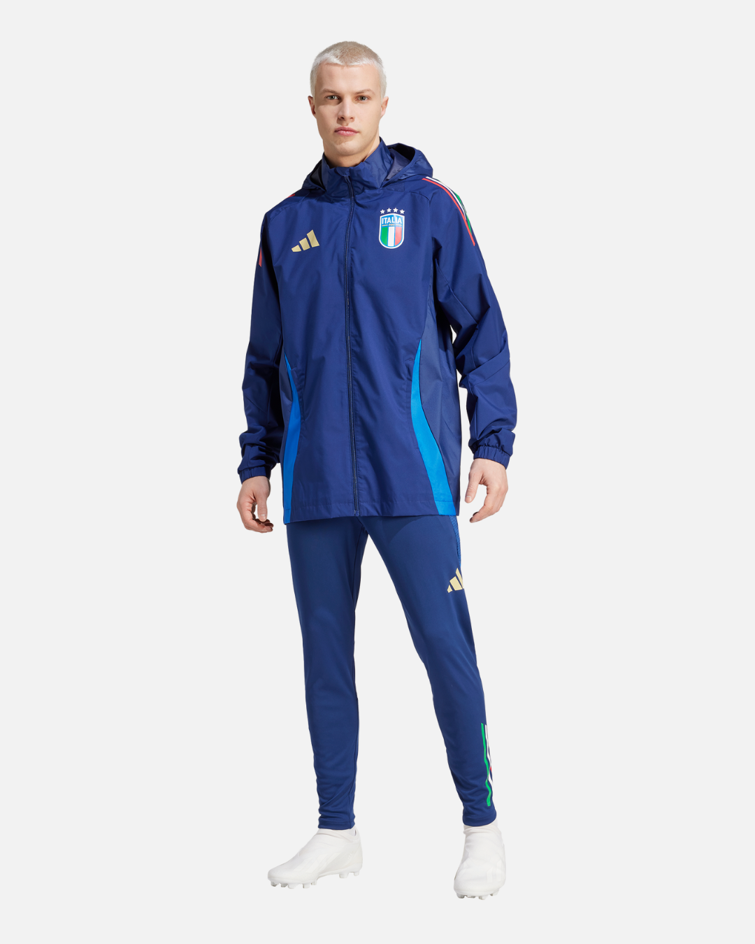 FootKorner TestingVeste Coupe-Vent Italie 2024 - Bleu