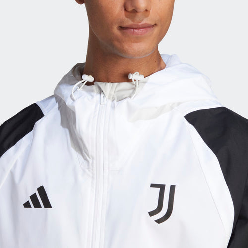 Veste Coupe-Vent Juventus - Blanc/Noir - FootKorner Testing