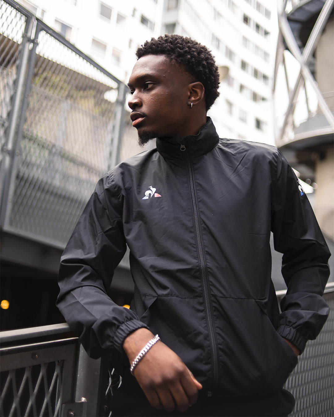 FootKorner TestingVeste Coupe-Vent Le Coq Sportif - Noir