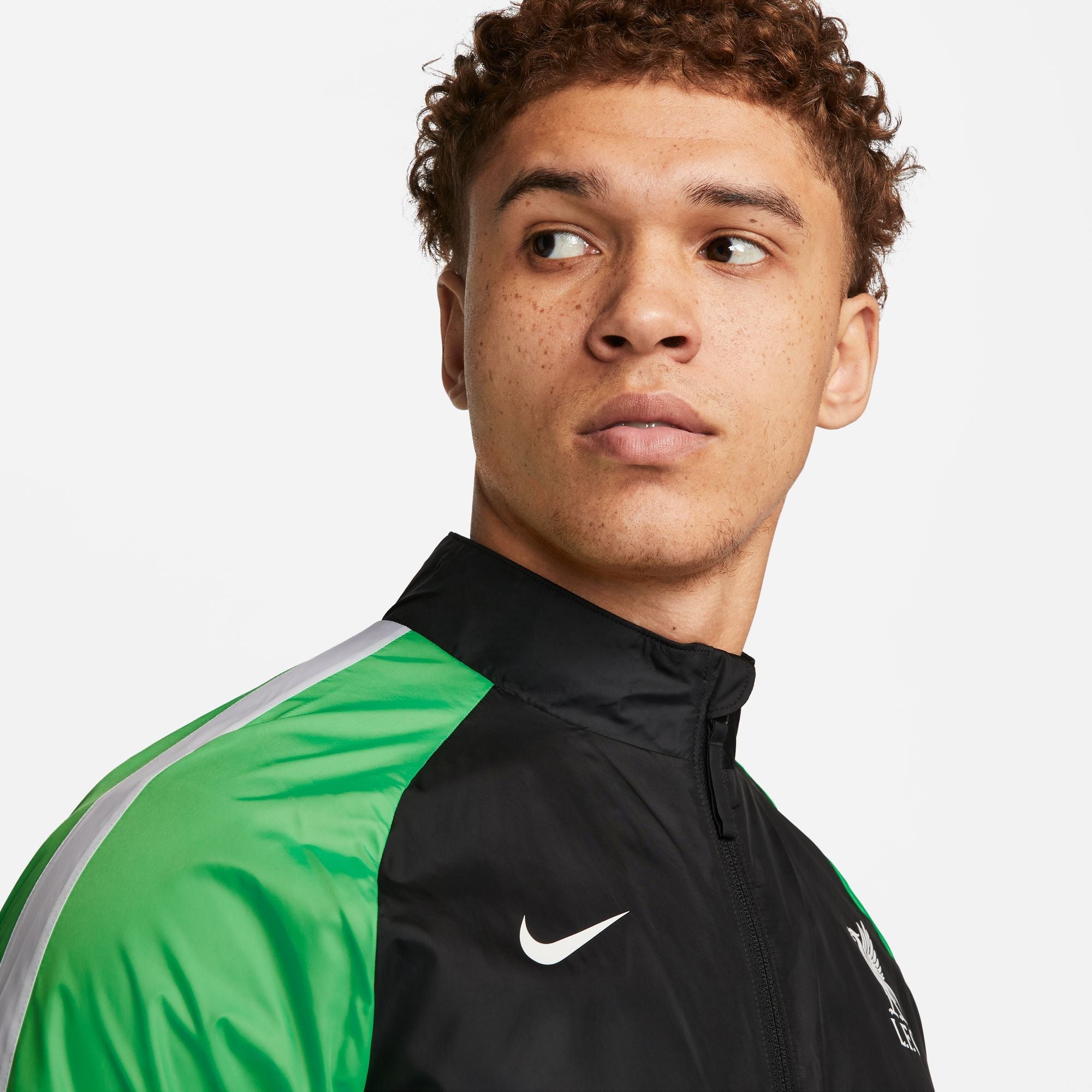 FootKorner TestingVeste Coupe-Vent Liverpool  - Noir/Vert/Blanc