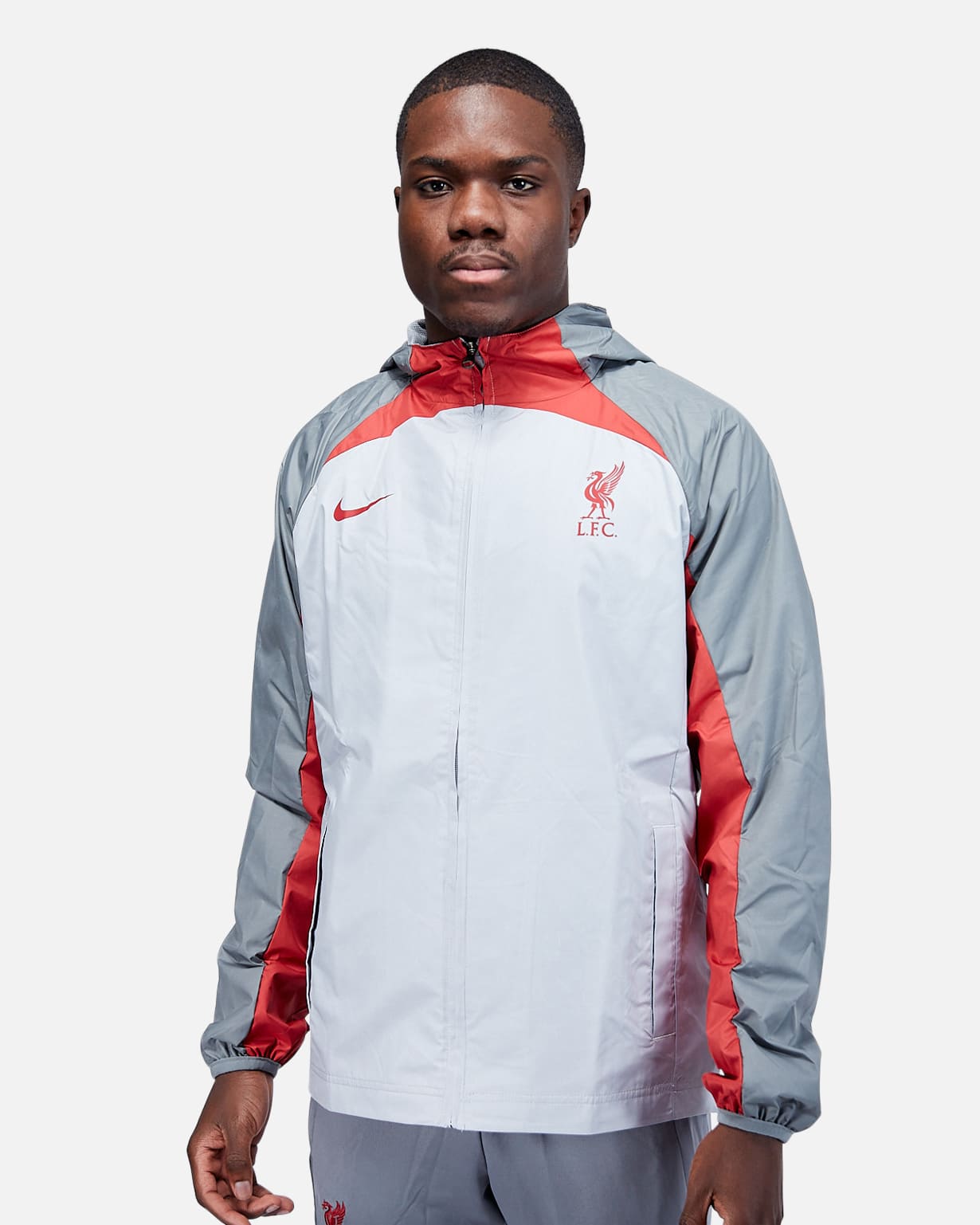 FootKorner TestingVeste Coupe-Vent Liverpool AWF 2022/2023 - Gris/Rouge