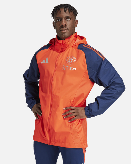 Veste Coupe-vent Manchester United 2024/2025 - Orange/Bleu - FootKorner Testing
