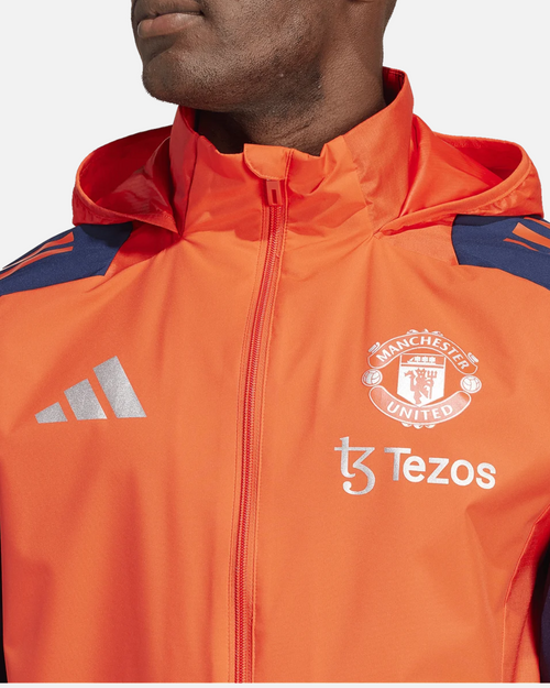 Veste Coupe-vent Manchester United 2024/2025 - Orange/Bleu - FootKorner Testing