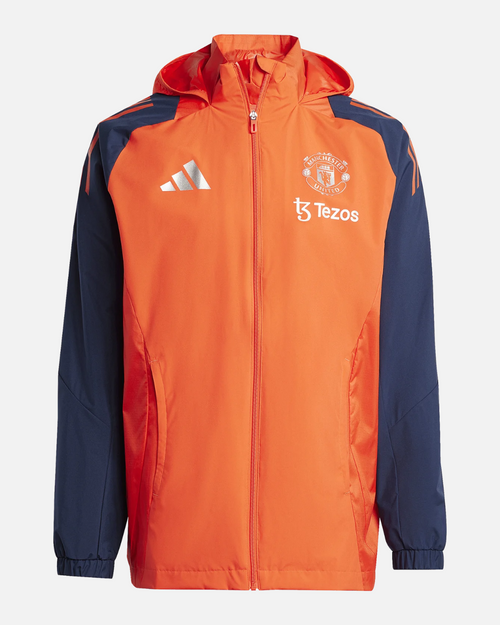 Veste Coupe-vent Manchester United 2024/2025 - Orange/Bleu - FootKorner Testing