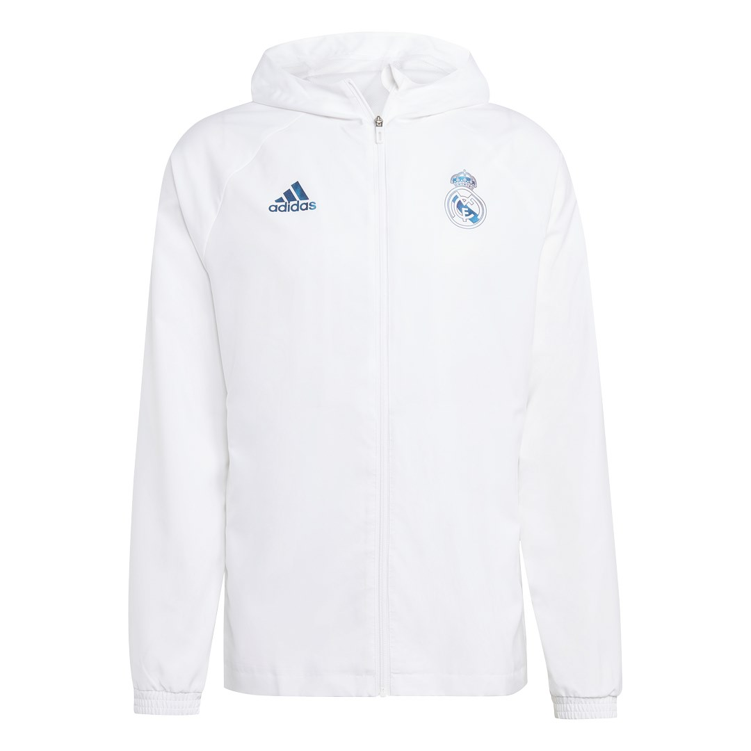 FootKorner TestingVeste Coupe-Vent Real Madrid 2022/2023 - Blanc/Bleu