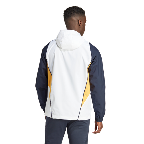 Veste Coupe-Vent Real Madrid 2023/2024 - Blanc/Bleu/Jaune - FootKorner Testing