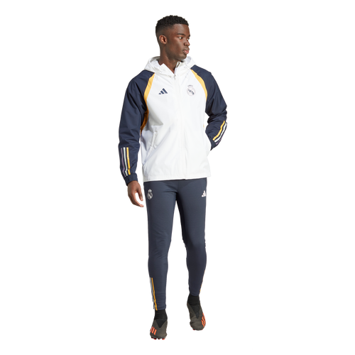 Veste Coupe-Vent Real Madrid 2023/2024 - Blanc/Bleu/Jaune - FootKorner Testing