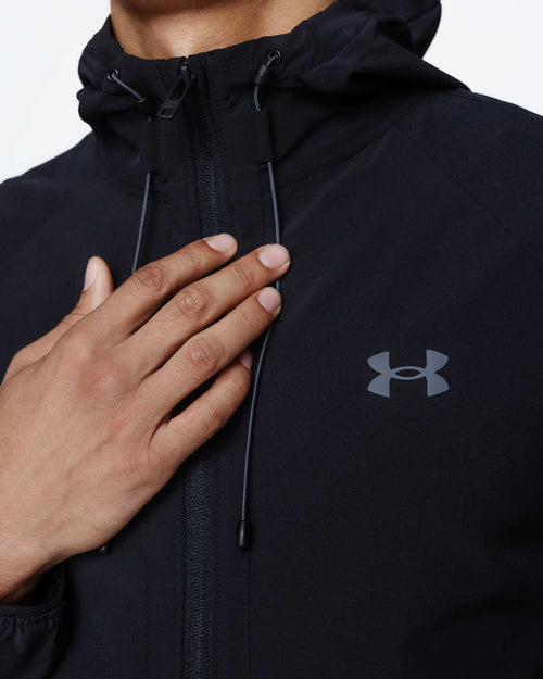 Veste Coupe-Vent Under Armour Stretch Woven - Noir - FootKorner Testing